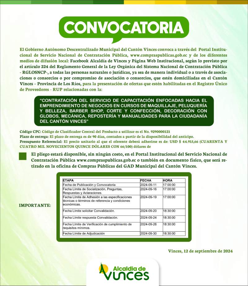 CONVOCATORIA 2024